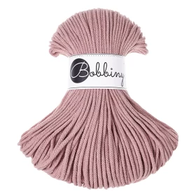 Bobbiny فاخر مكرمية Cord خيط, Blush, 3 ملم
