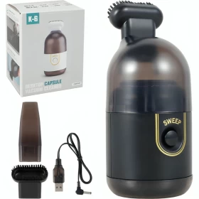 مكنسة لاسلكية محمولة قابلة لإعادة الشحن كي 6 - أسود