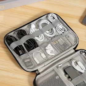 حقيبة تنظيم إلكترونيات محمولة – حافظ على أدواتك منظمة ومحمية!