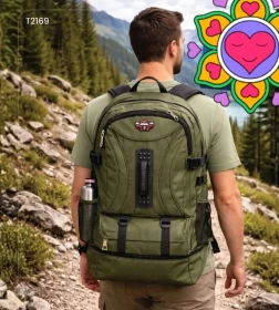 حقيبة ظهر للسفر – معتمدة للطيران – حجرة لابتوب 17.3 إنش – حقيبة عملية للرجال والنساء