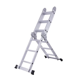 Foldable Ajustable Stair Aluminium Ladder-4m