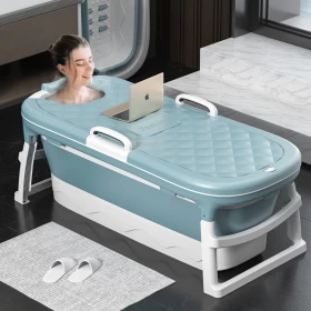 3-in-1 Foldable Bathtub for Toddlers Adult (152 x 60 x 50 cm)