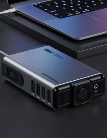 محطة طاقة صغيرة Powerology سعة 32000mAh ومخرج AC بقوة 150 واط