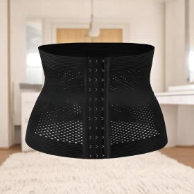 كورسية حزام مشد الخصر لنحت الجسم والتنحيف – باللون الأسود