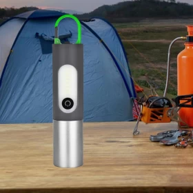 كشاف يدوي 4 أوضاع  3.3 × 3.3 × 14 سم – محمول مع حلقة مفاتيح