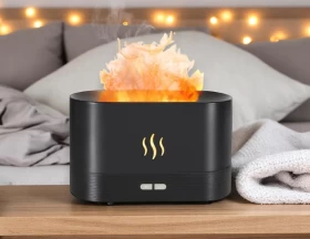 فواحة إلكترونية مائية مع ضوء اللهب Flame 180 مل