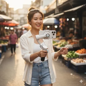 مثبت الهاتف الذكي Powerology Magwave ثلاثي المحاور مع تثبيت مغناطيسي