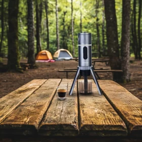 ماكينة الإسبريسو المحمولة Lepresso Brewjet – تعمل بجهد 12V