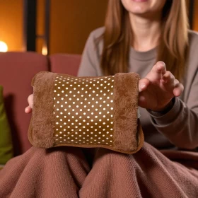 وسادة حرارية كهربائية لتخفيف الألم والراحة – قابلة لإعادة الشحن