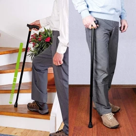 Foldable Walking Cane for Collapsible Lightweight Adjustable