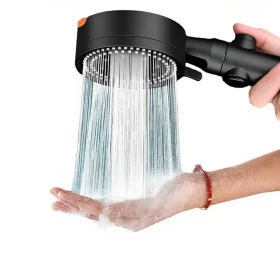 High Pressure Shower Heads with Turbo Fan 4 Modes